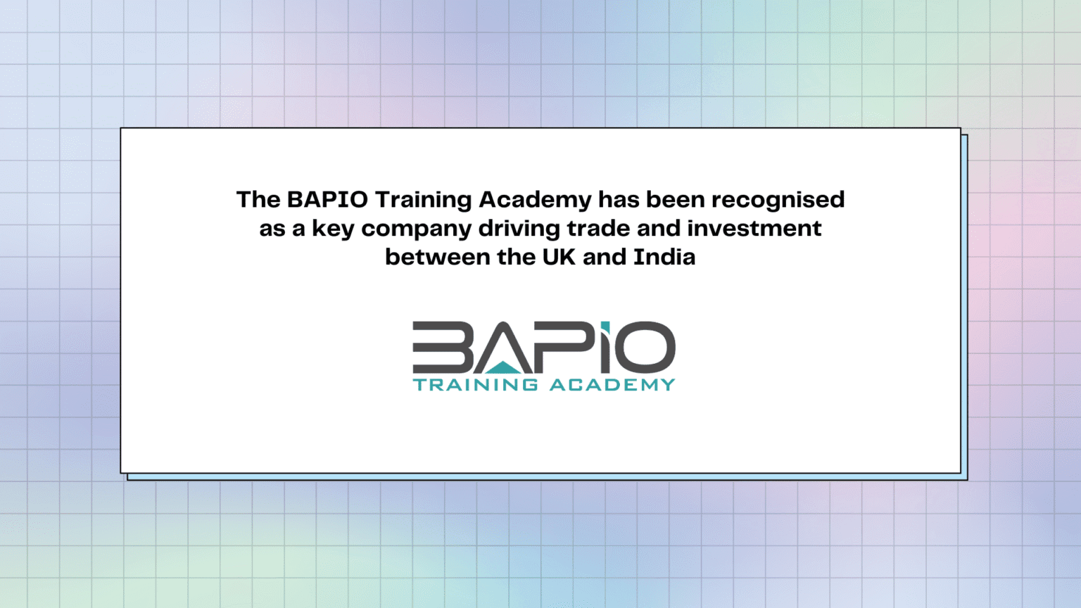 The BAPIO Training Academy has been recognised as a key company driving ...